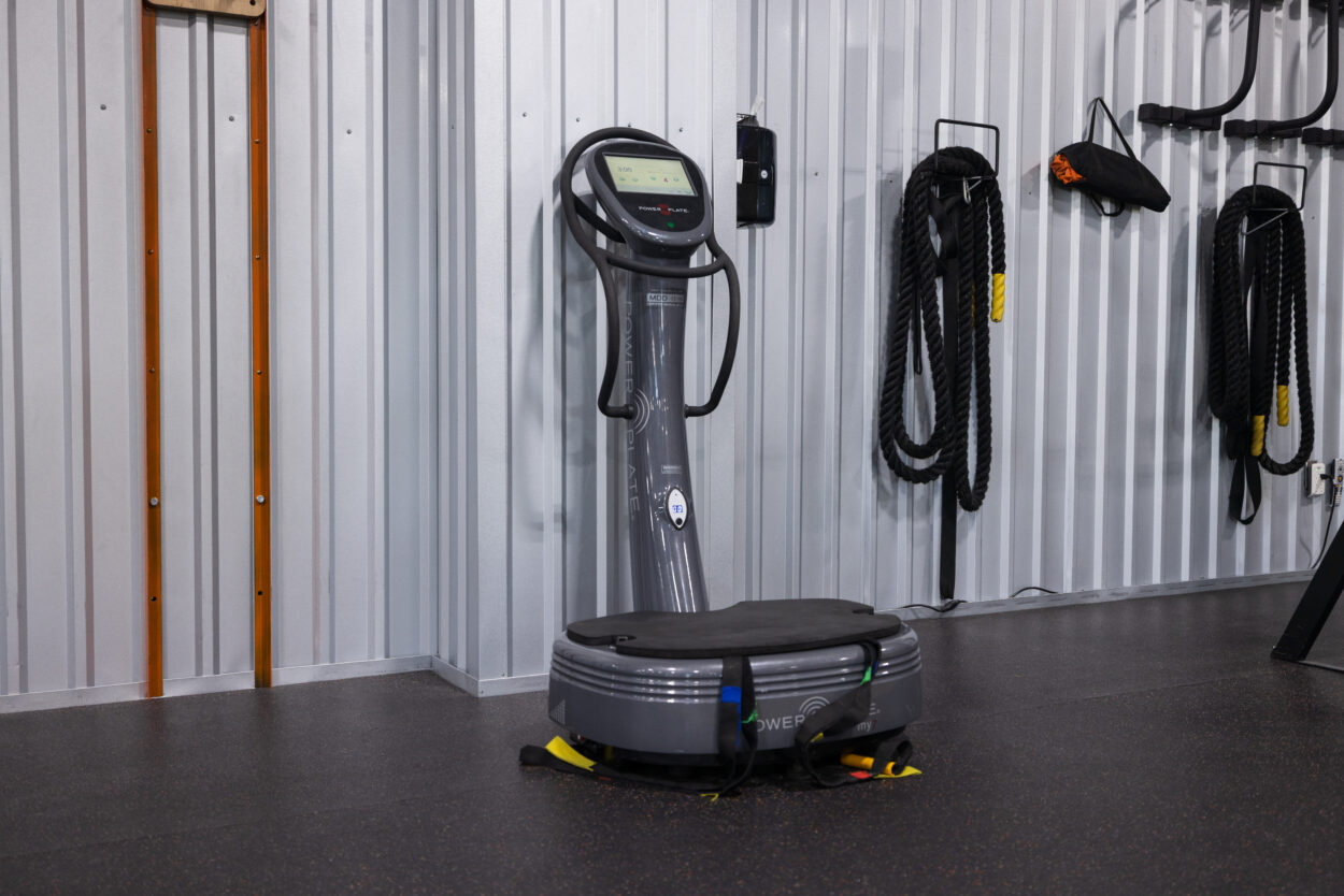 Power Plate vibration platform used for active recovery and circulation