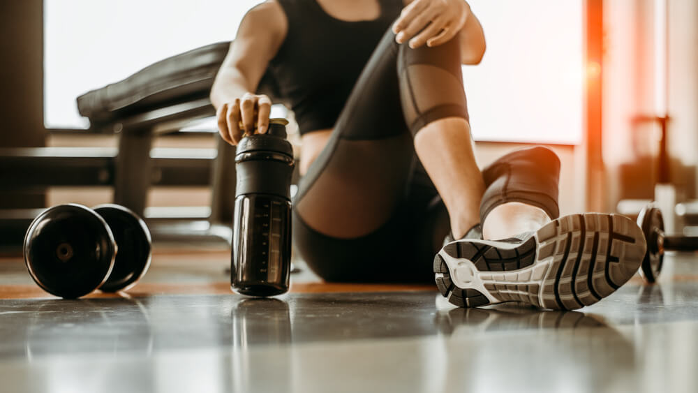 Woman Working Out at the Gym