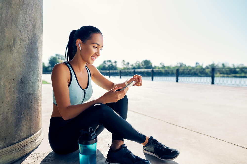 Woman Relaxing After a Workout
